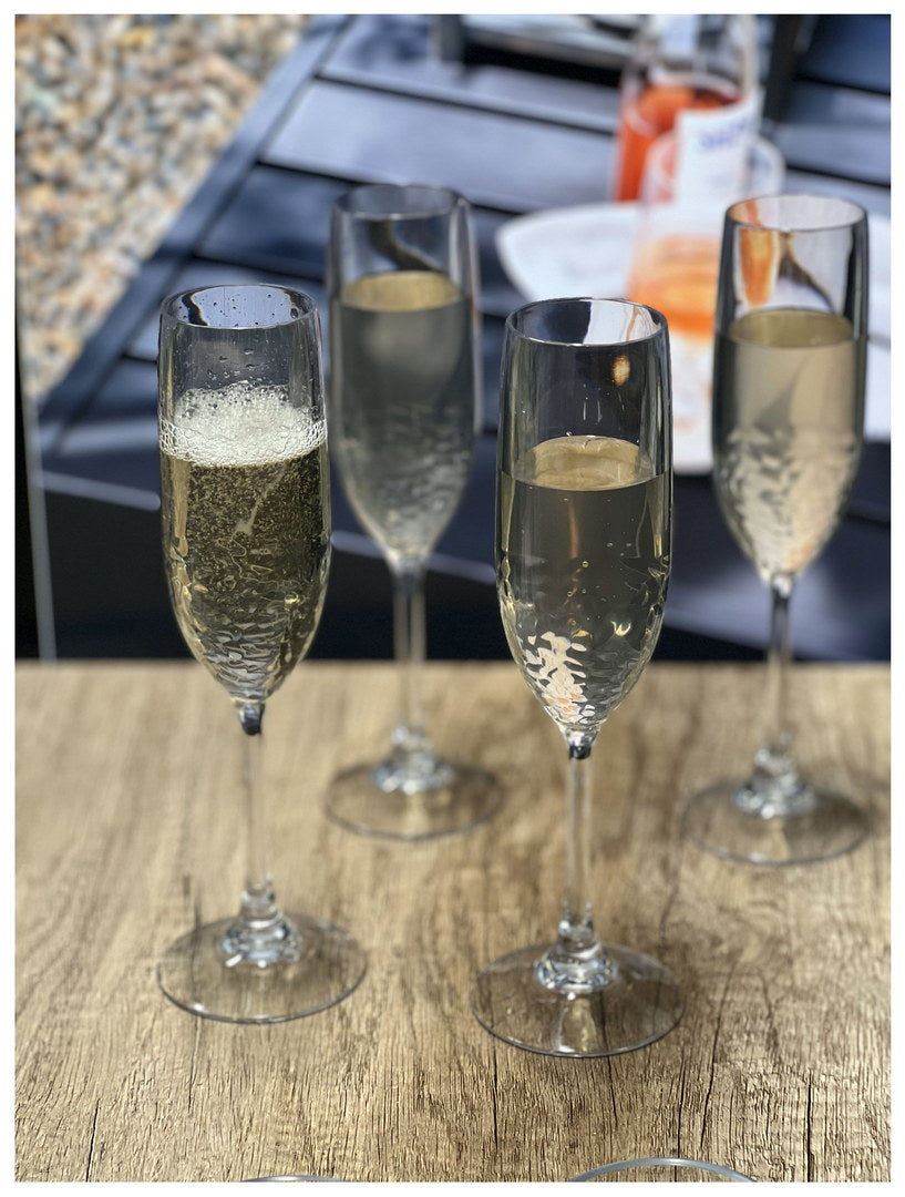 Tritan Lexington Plastic Champagne Flutes Set of 4 (6oz)