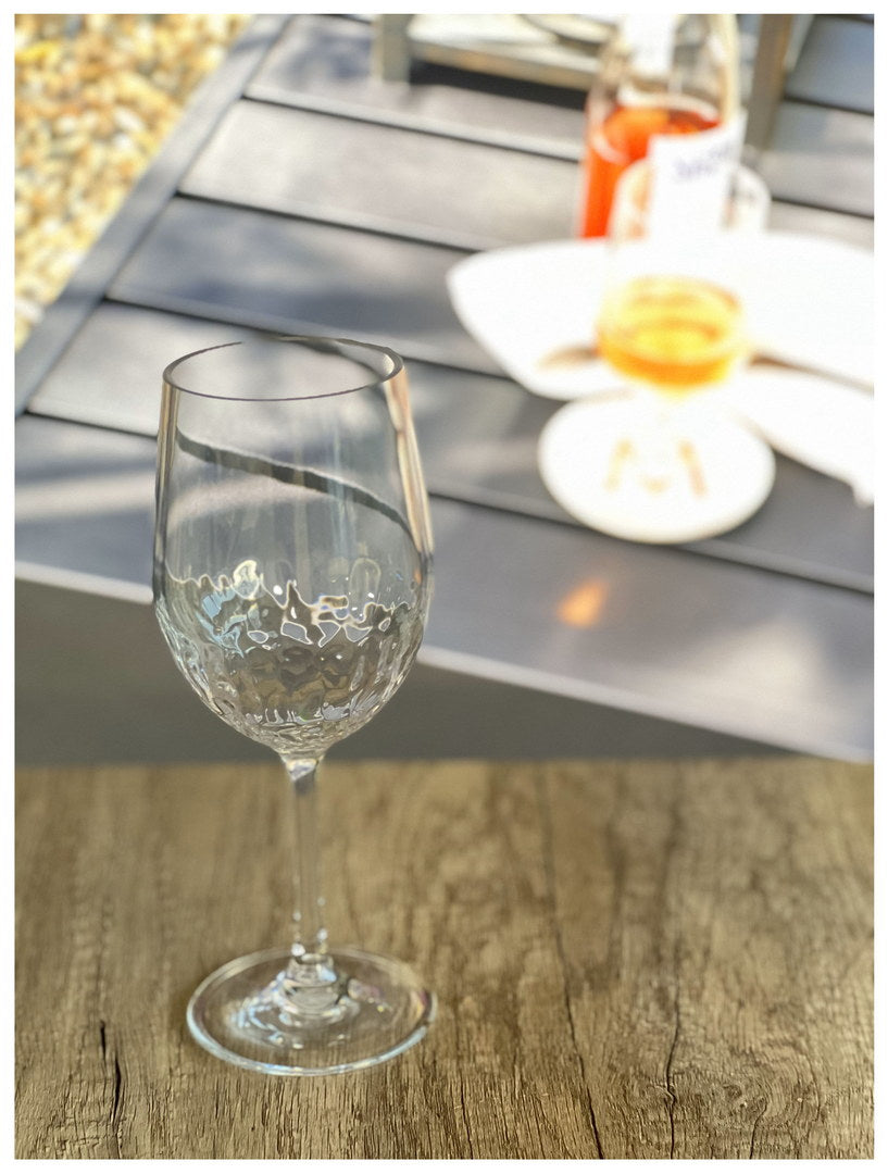 Plastic Wine Glasses Set of 4 (12oz) - Unbreakable Tritan Hammer Set