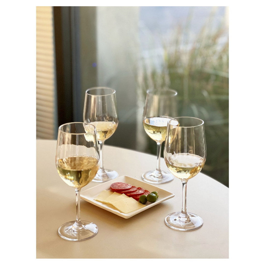 Plastic Wine Glasses Set of 4 (12oz) - Unbreakable Tritan Hammer Set