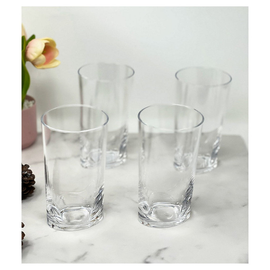 Oval Halo Tritan Glasses Drinking Set of 4 Hi Ball (15oz)