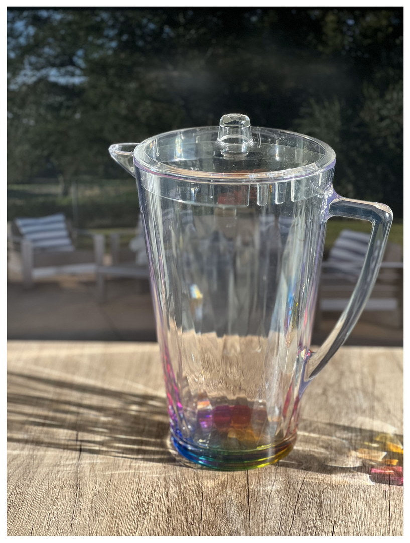2.5 Quarts Water Pitcher with Lid - Unbreakable Plastic Design