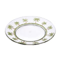 Palm Tree Design 9" Acrylic Dinner Plates Set of 4