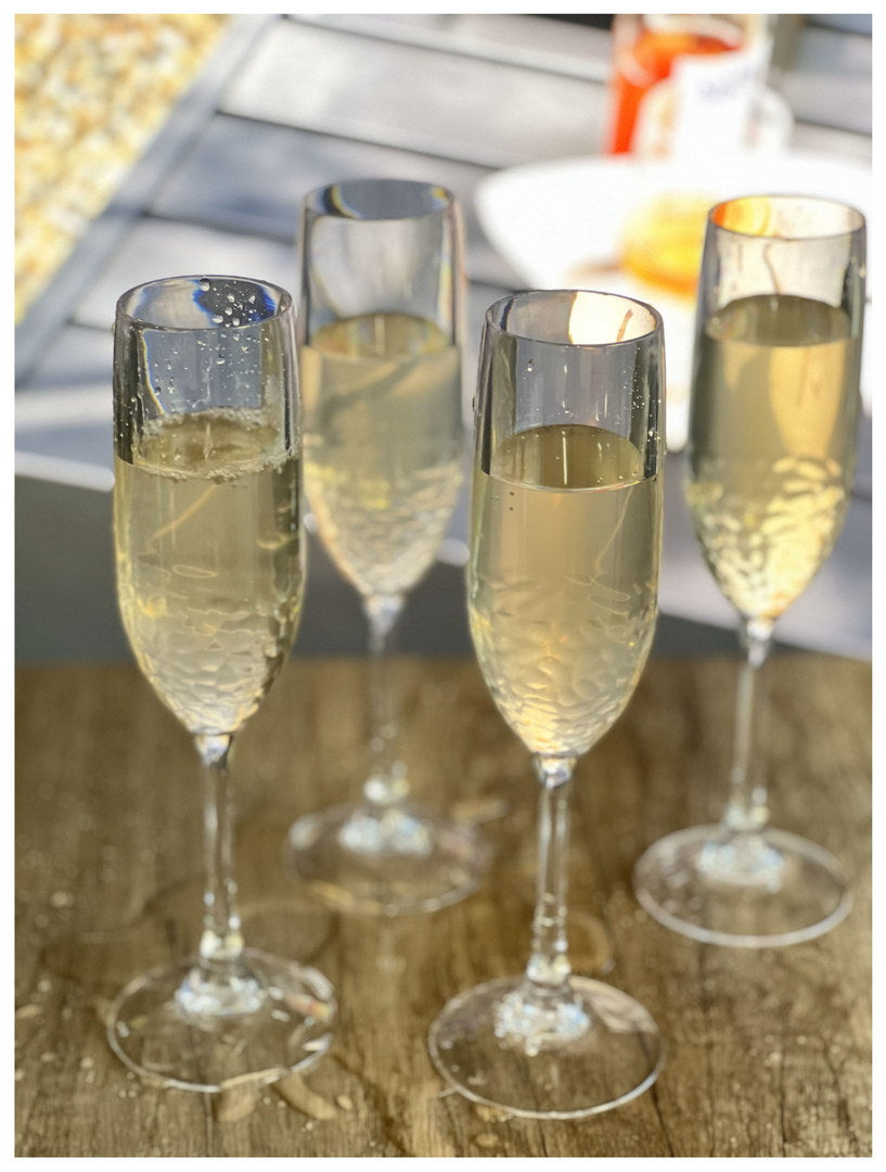 Tritan Lexington Plastic Champagne Flutes Set of 4 (6oz)