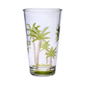 Palm Tree Design Acrylic Glasses Drinking Set of 4 Hi Ball