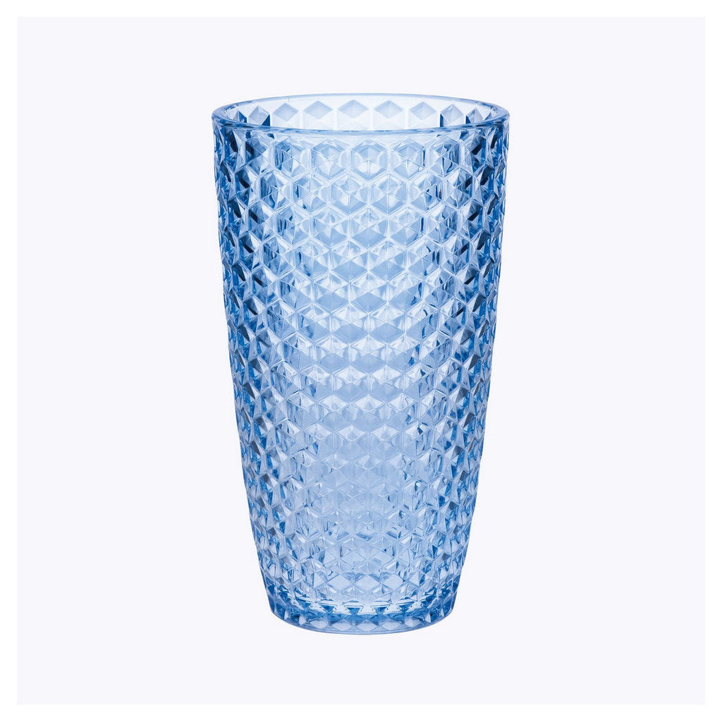 Diamond Cut Acrylic Glasses Drinking Set of 4 - 19oz