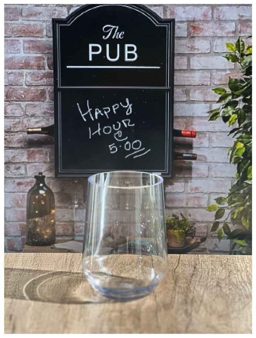 Plastic Wine Glasses Set of 4 (17oz)