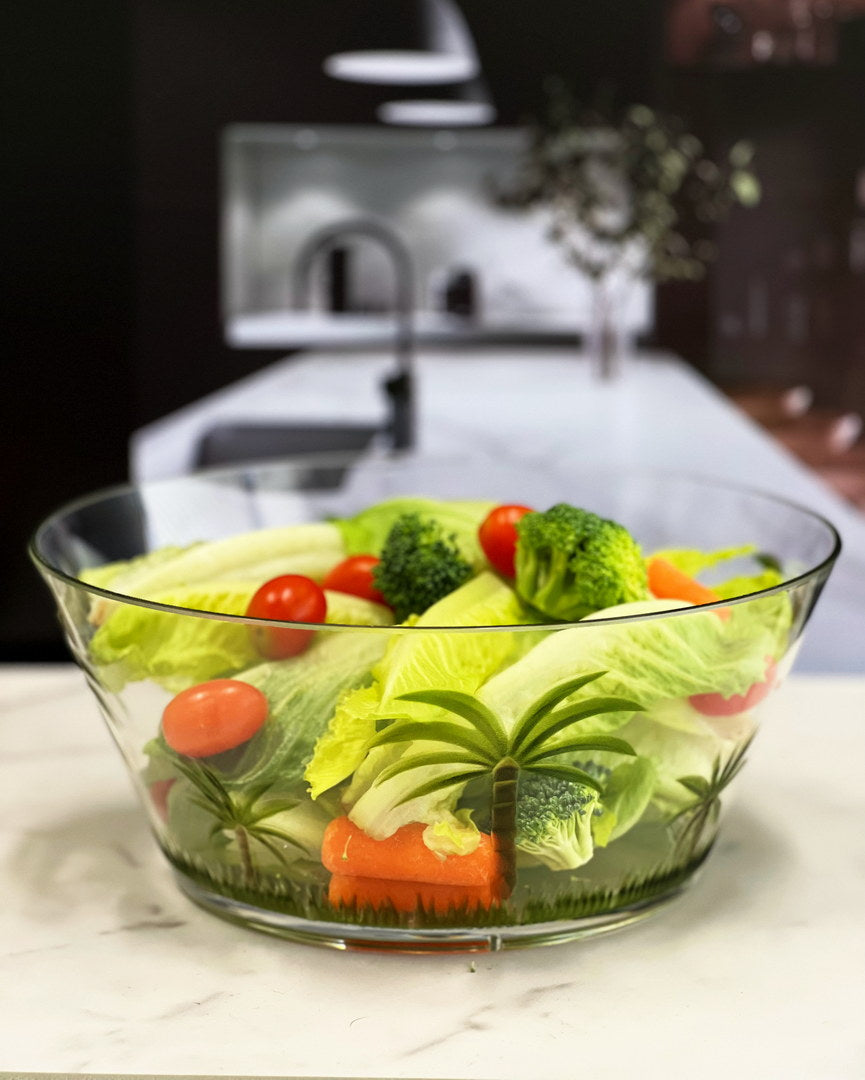 Palm Tree Acrylic Serving Bowls