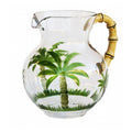 3 Quarts Water Pitcher with Lid – Palm Tree Design