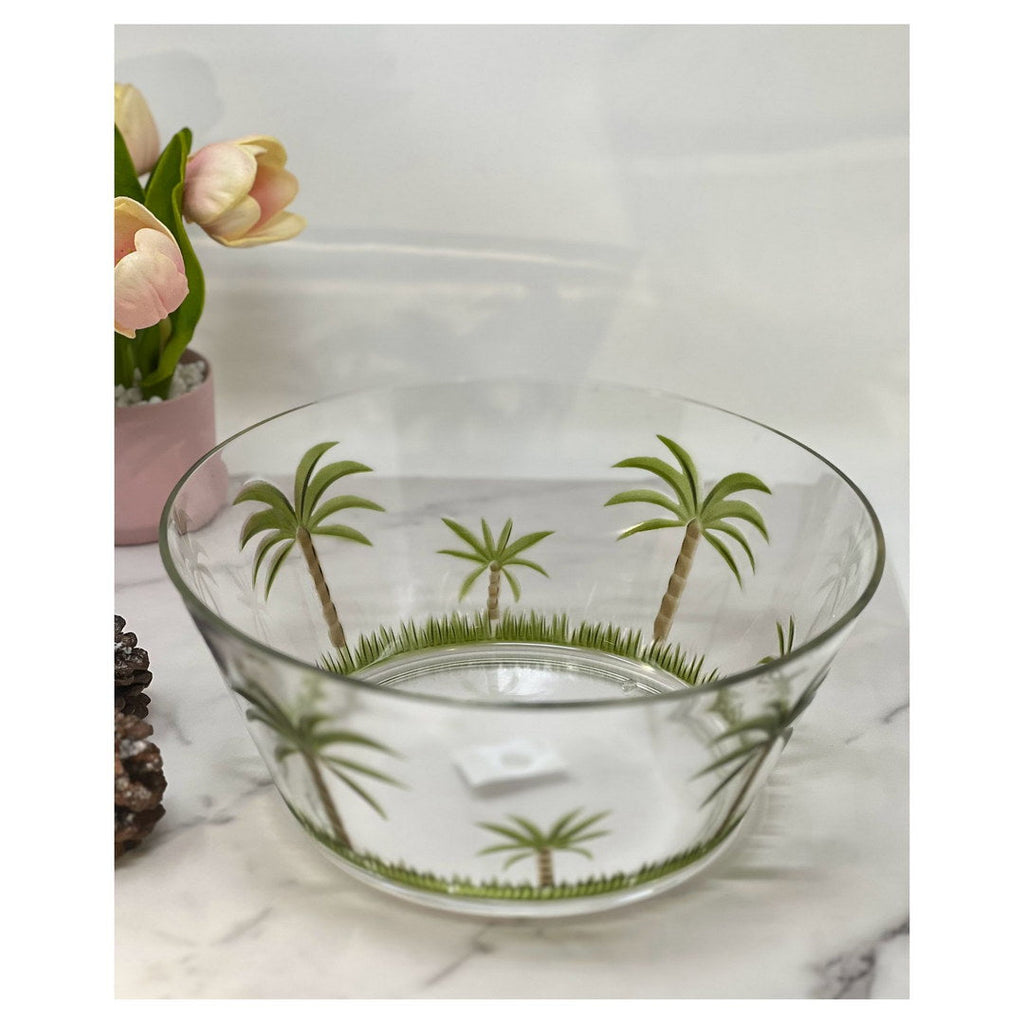 Palm Tree Acrylic Serving Bowls