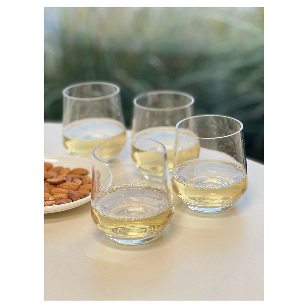 Plastic Wine Glasses Set of 4 (12oz) - Unbreakable