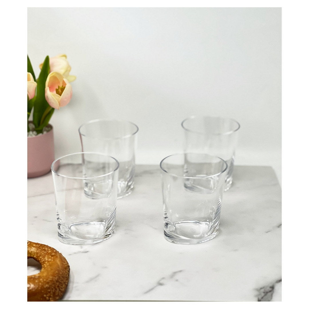 Oval Halo Tritan Glasses Drinking Set of 4