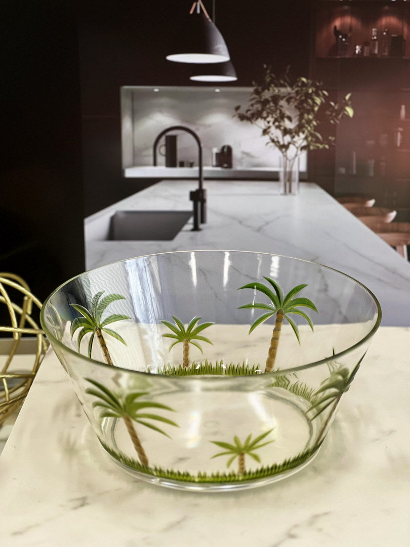Palm Tree Acrylic Serving Bowls