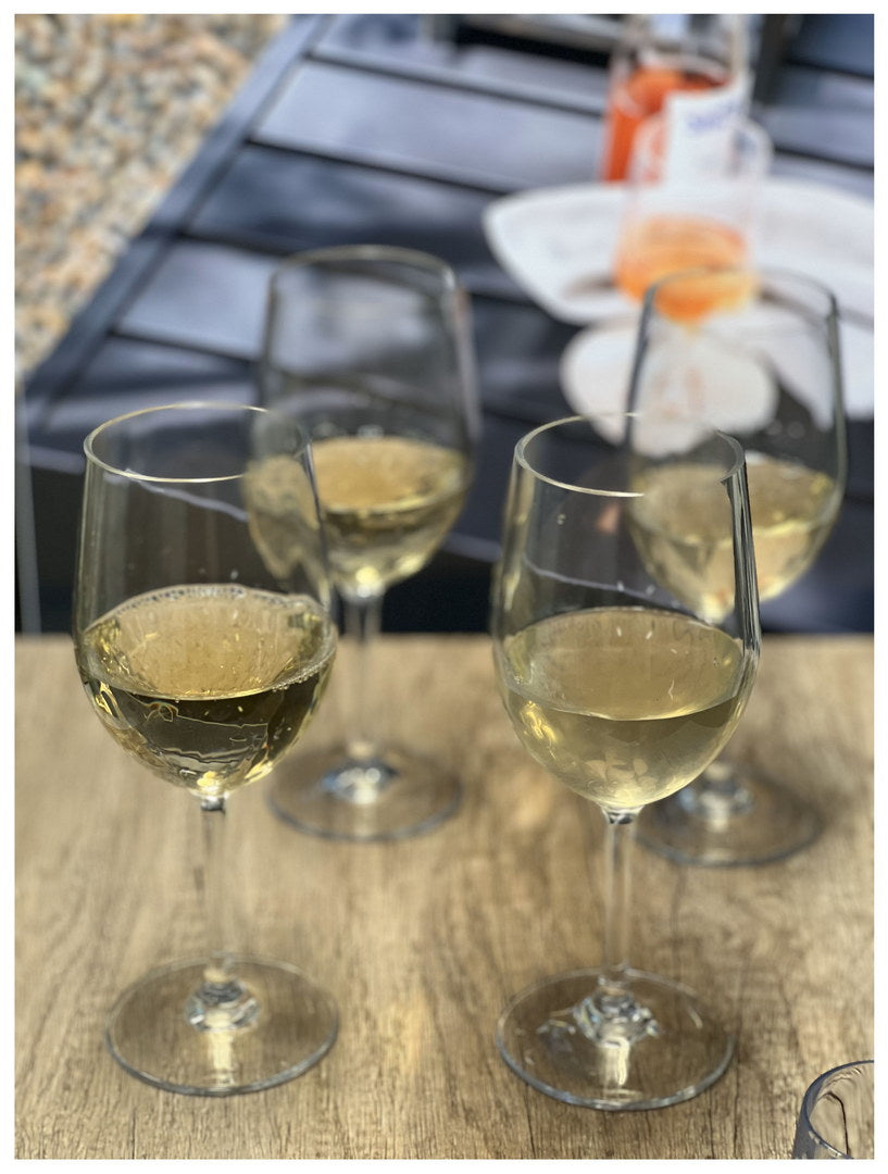 Plastic Wine Glasses Set of 4 (12oz) - Unbreakable Tritan Hammer Set