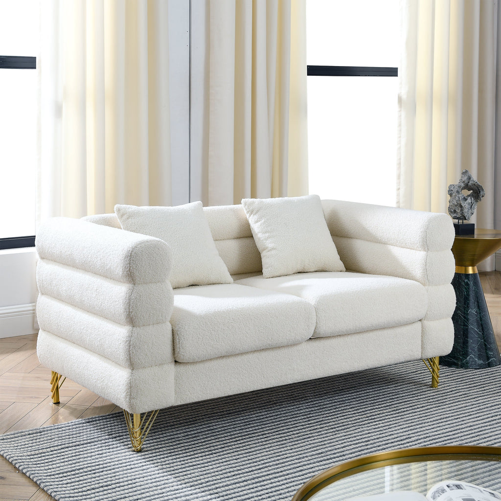 60-Inch Oversized 2-Seater Sectional Sofa