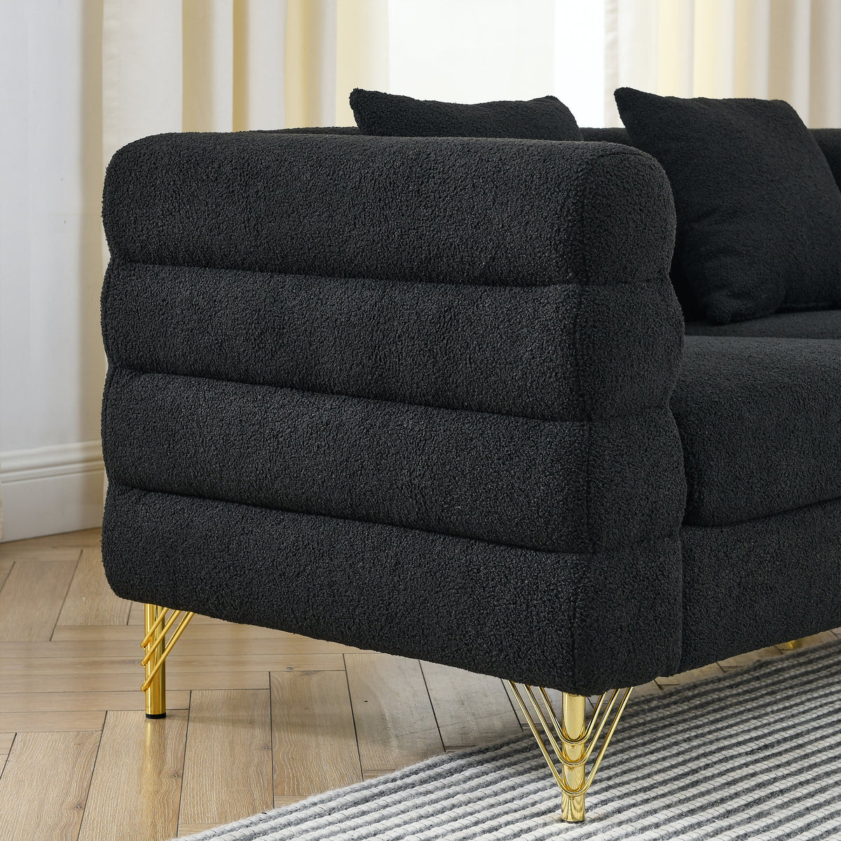 Cloud-Shaped Plush Sofa Set