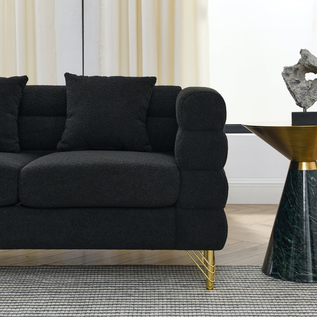 Cloud-Shaped Plush Sofa Set