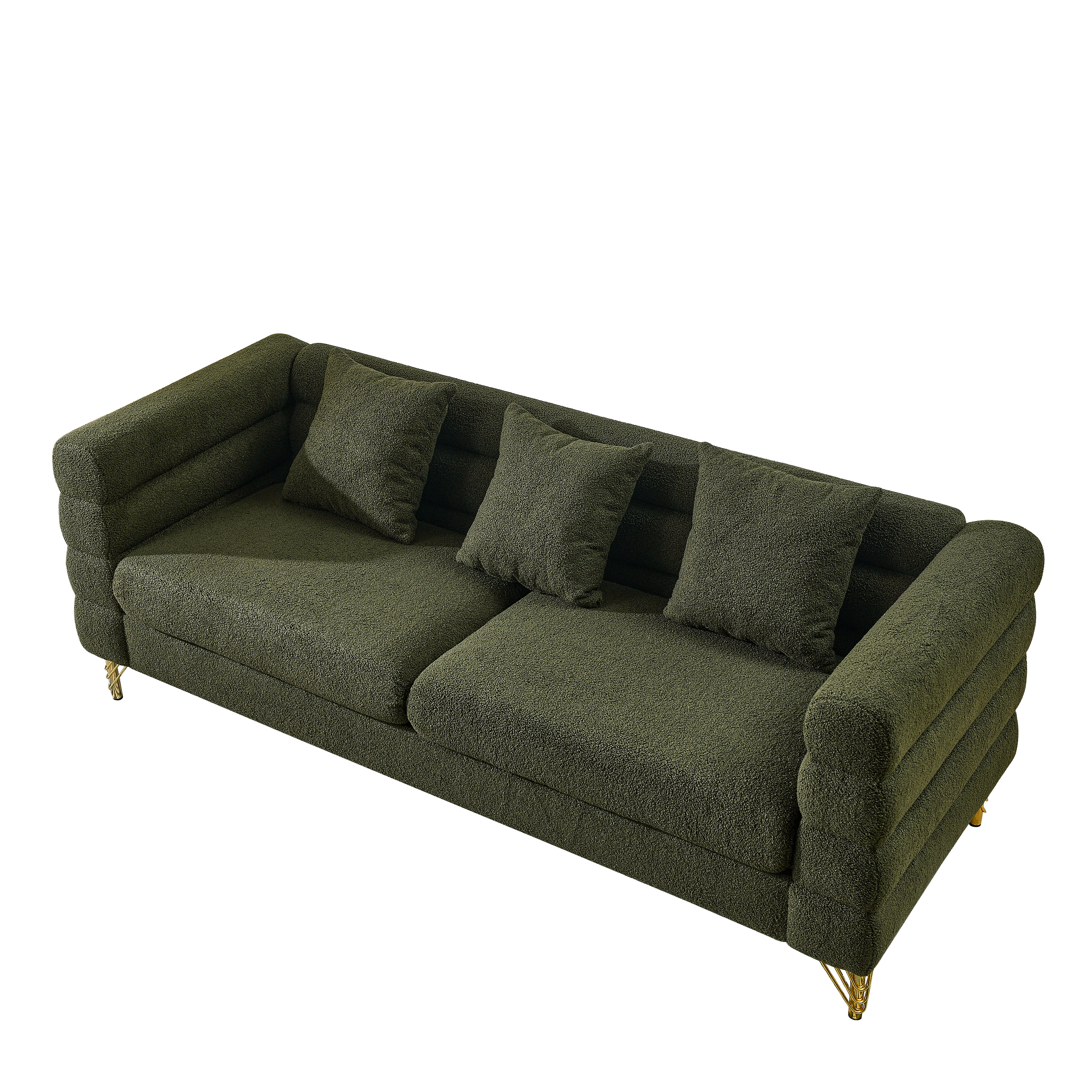 81-Inch Oversized 3 Seater Sectional Sofa