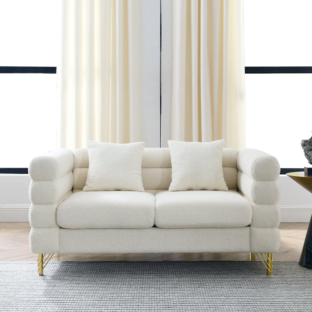 60-Inch Oversized 2 Seater Sectional Sofa