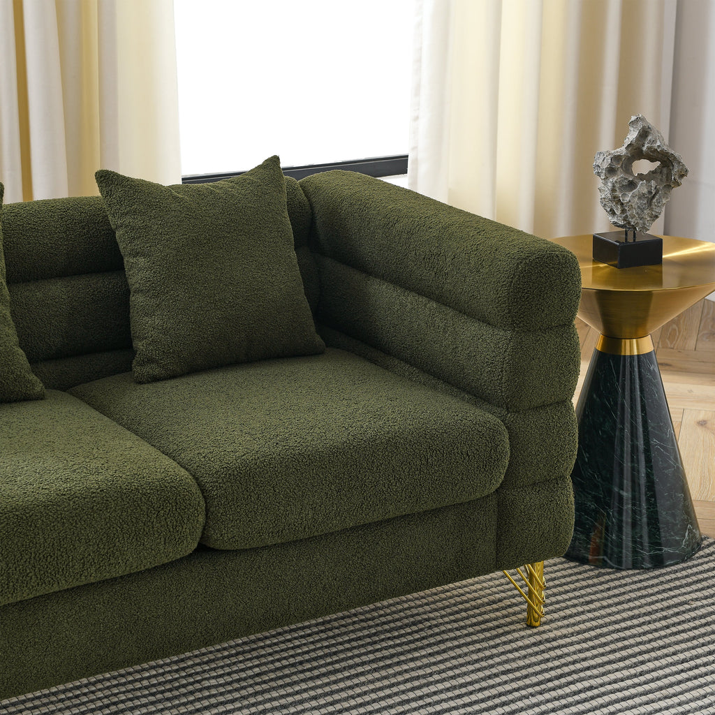 81-Inch Oversized 3 Seater Sectional Sofa