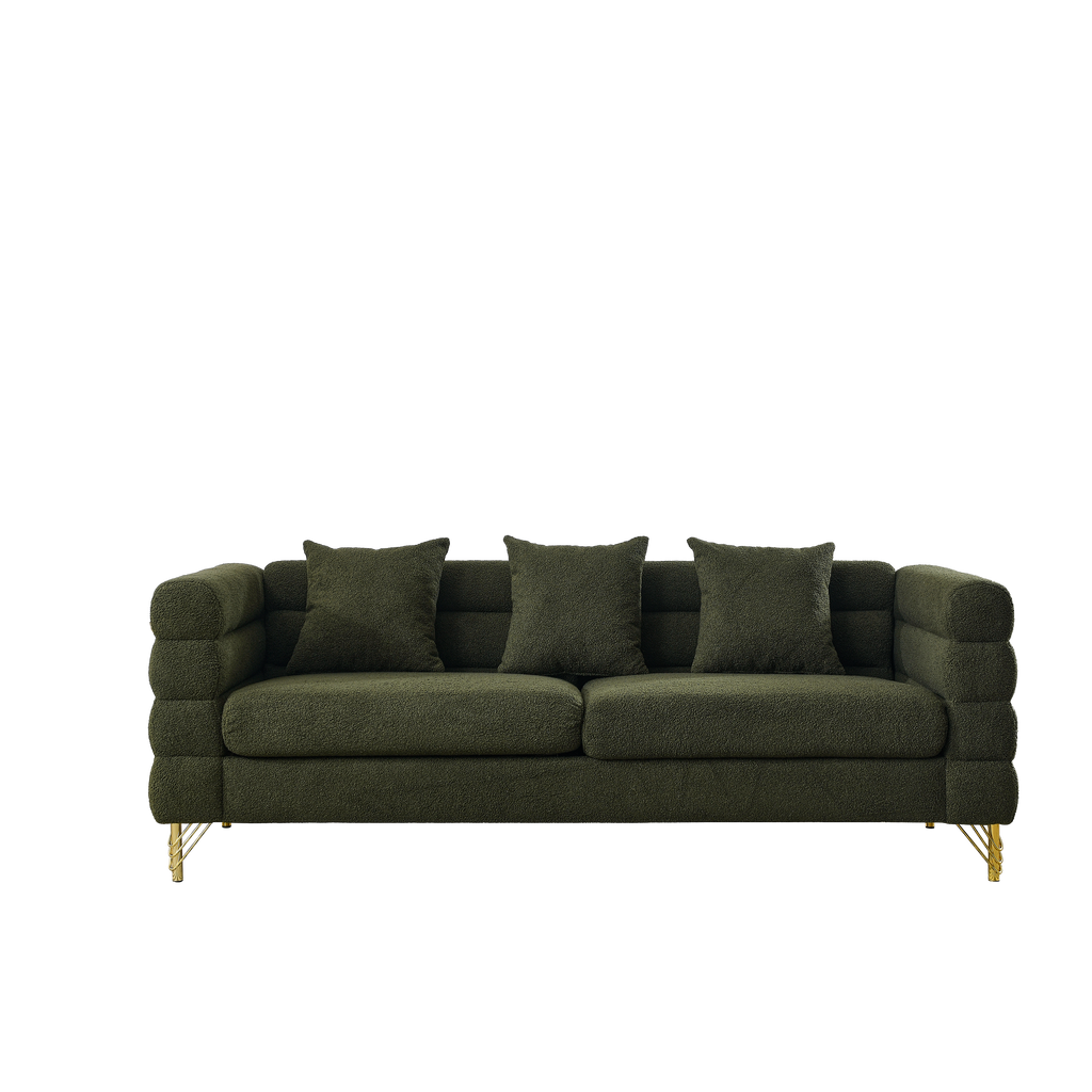 81-Inch Oversized 3 Seater Sectional Sofa