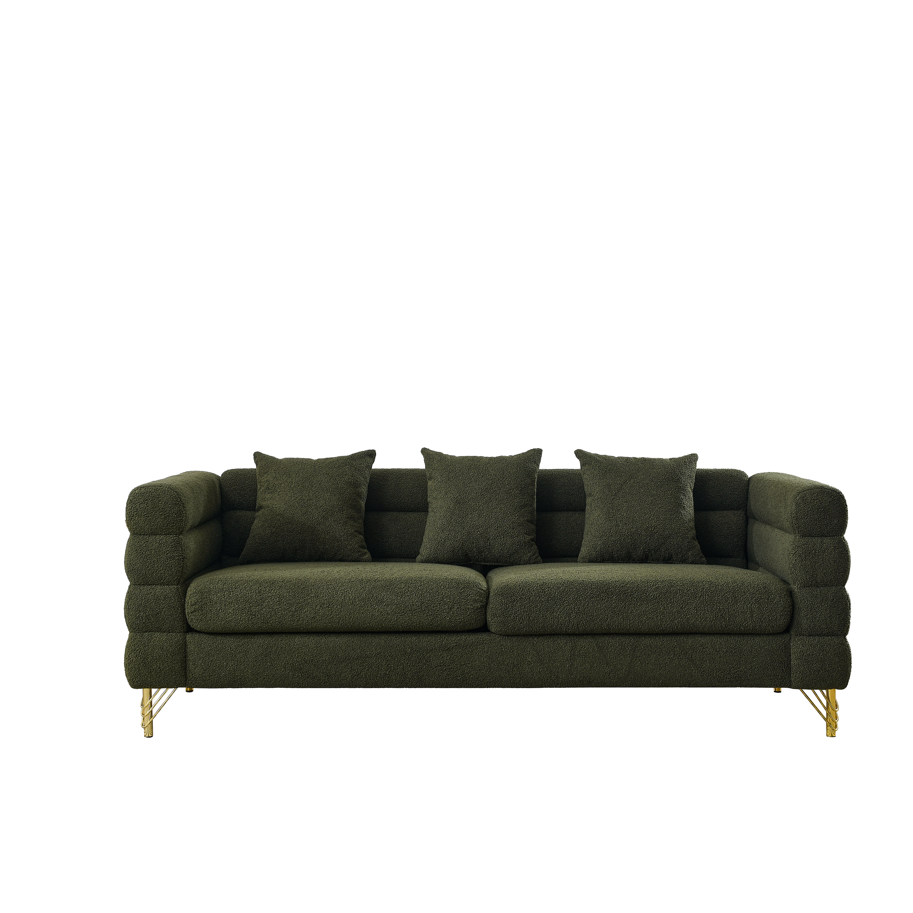 81-Inch Oversized 3 Seater Sectional Sofa