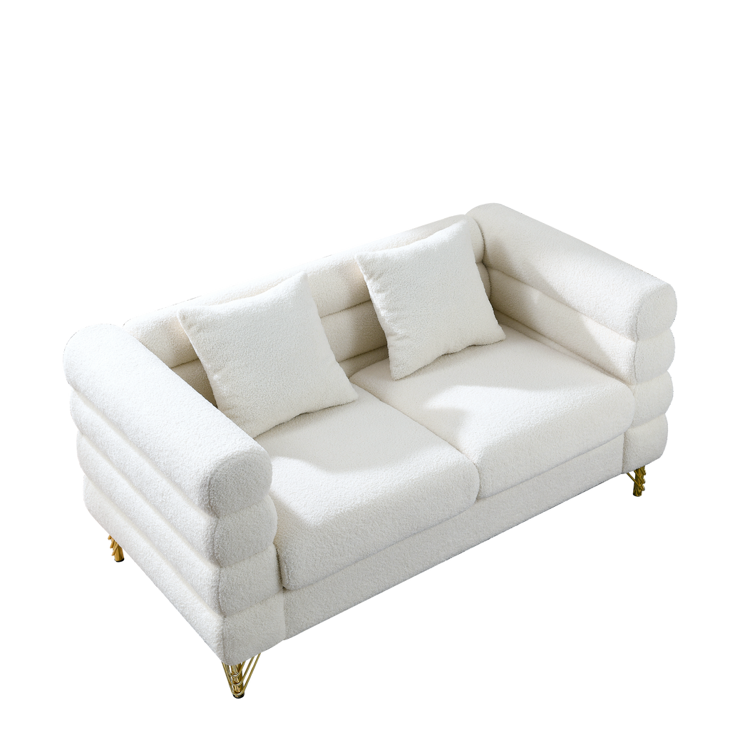 60-Inch Oversized 2 Seater Sectional Sofa