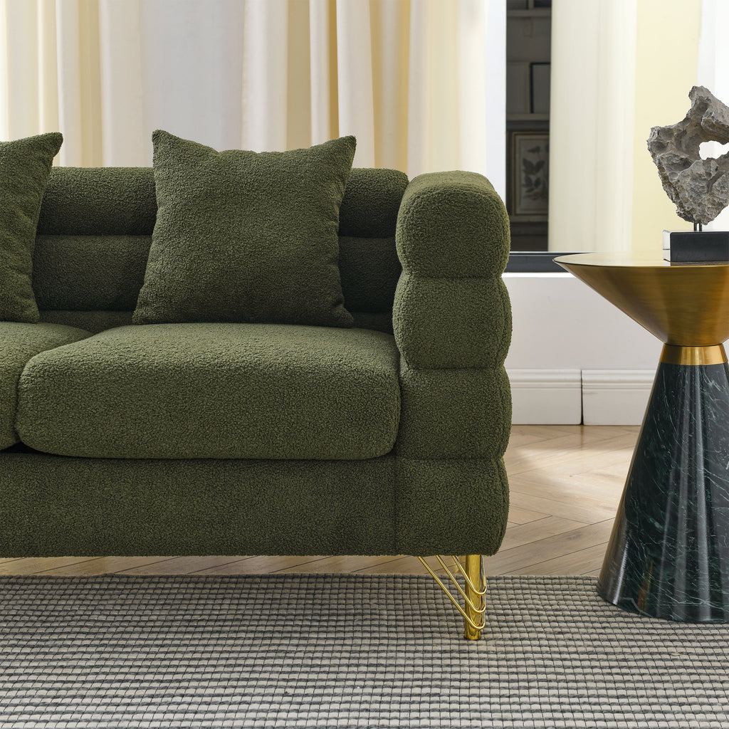 81-Inch Oversized 3 Seater Sectional Sofa