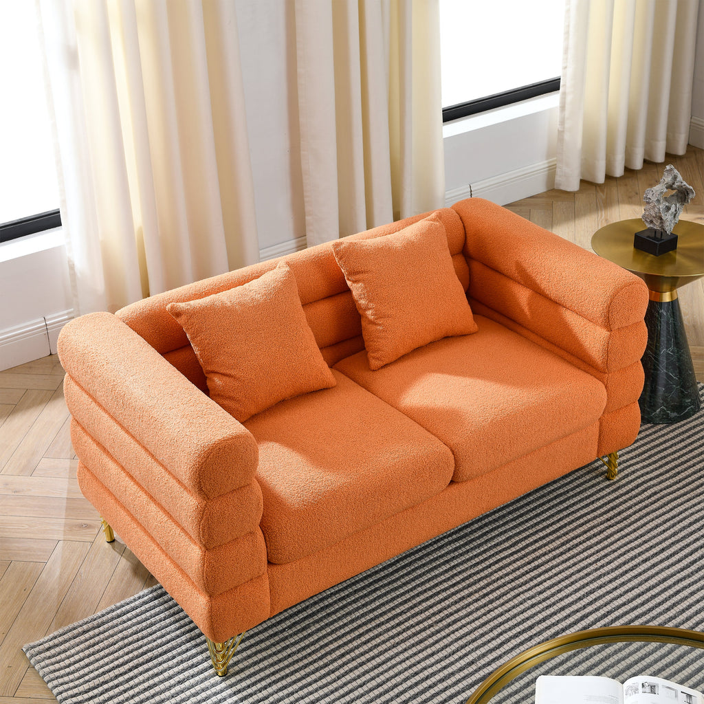60 Inch Oversized 2 Seater Sectional Sofa