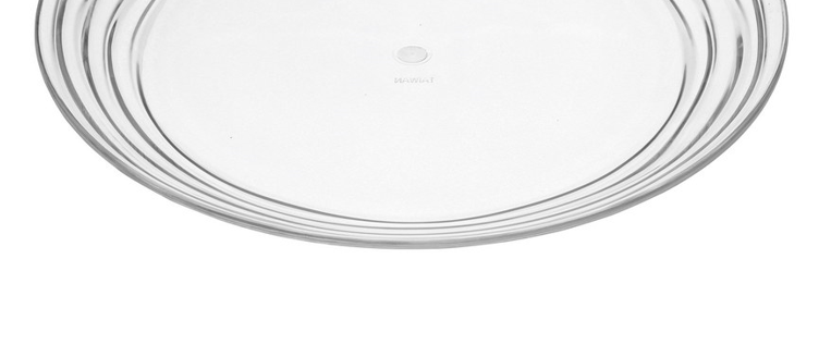 Designer Swirl 9" Plastic Dessert Plates Set of 4