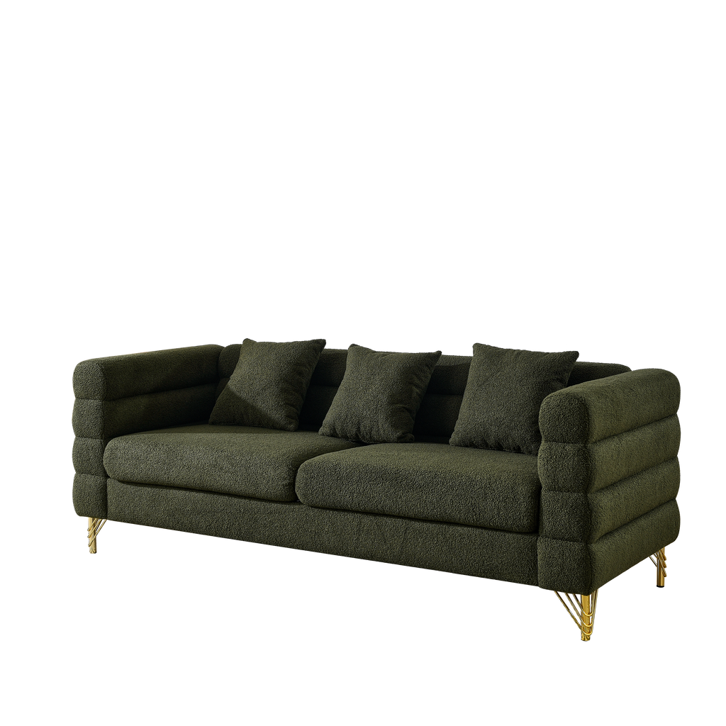 81-Inch Oversized 3 Seater Sectional Sofa