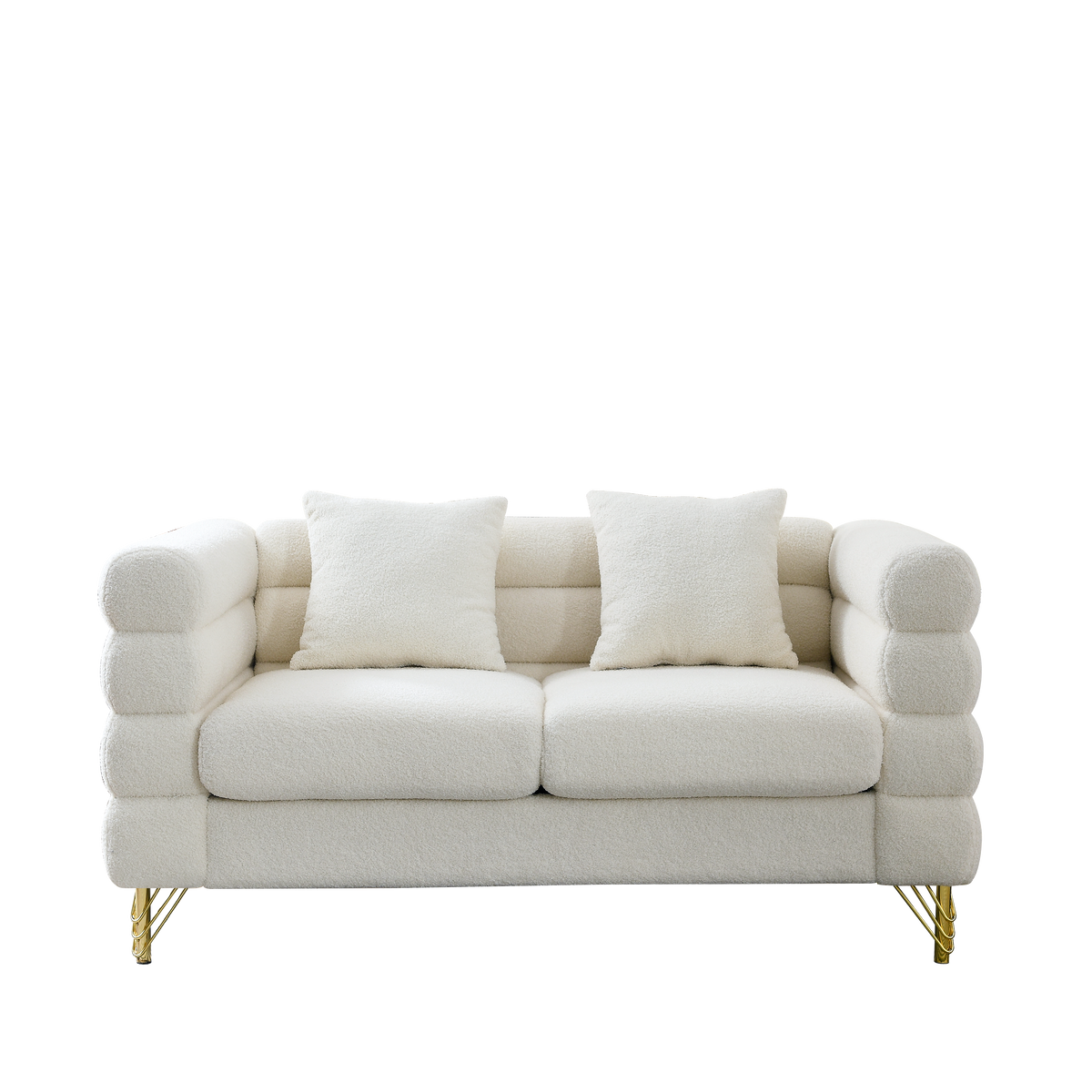 60-Inch Oversized 2-Seater Sectional Sofa
