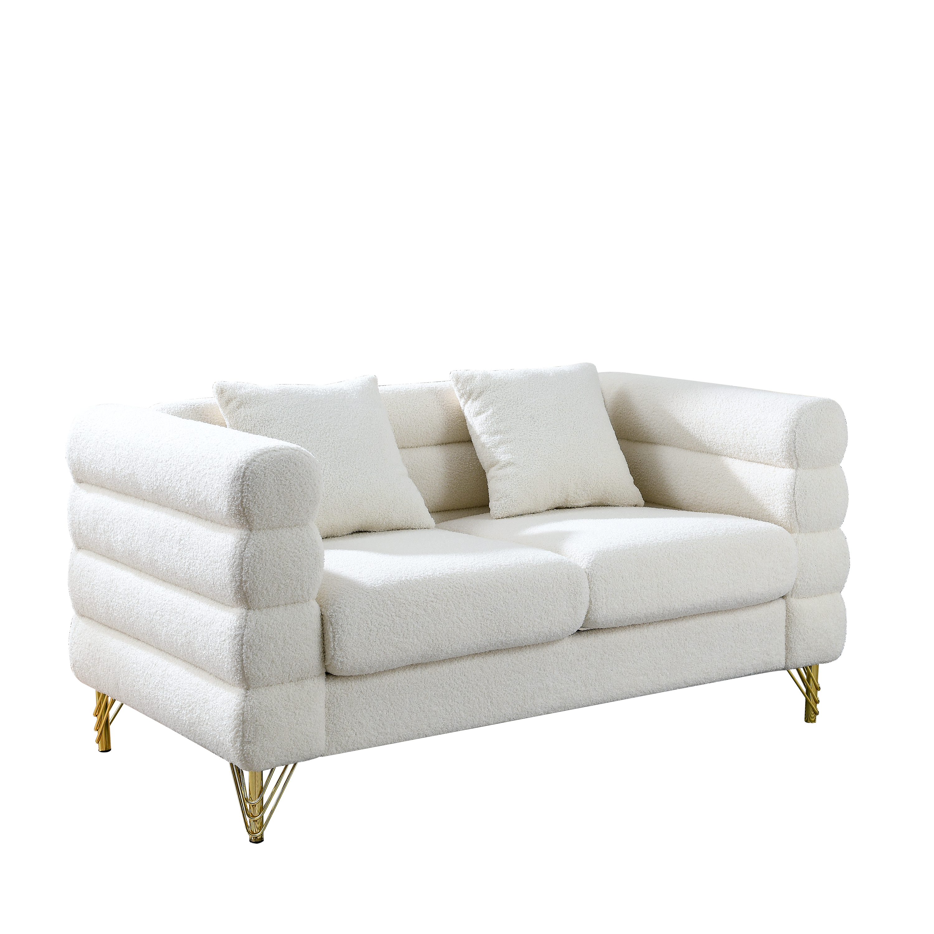 60-Inch Oversized 2 Seater Sectional Sofa