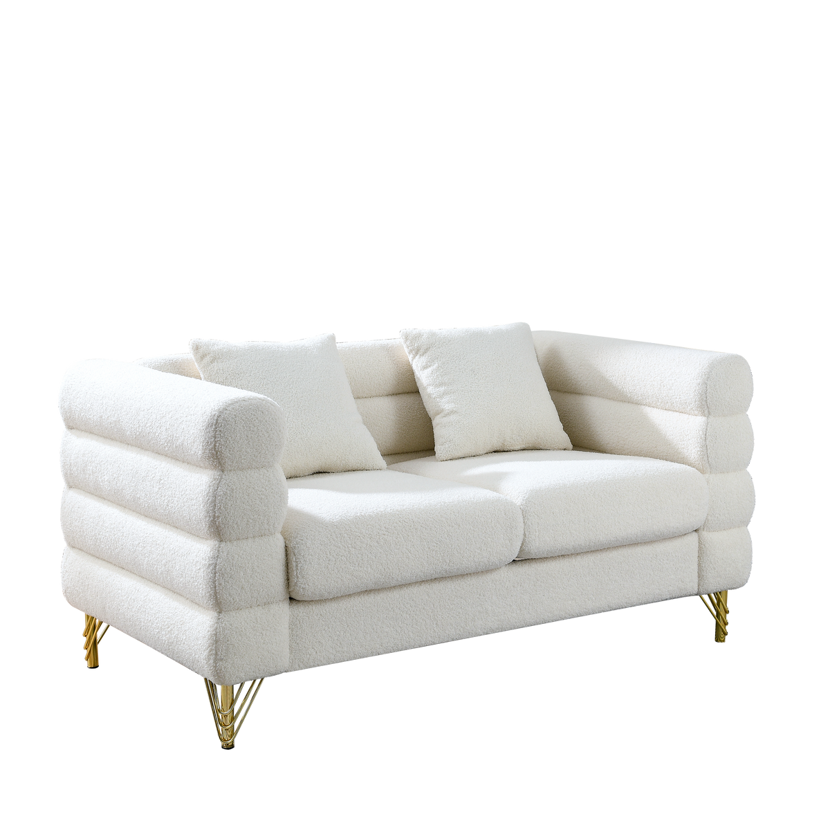 60-Inch Oversized 2-Seater Sectional Sofa