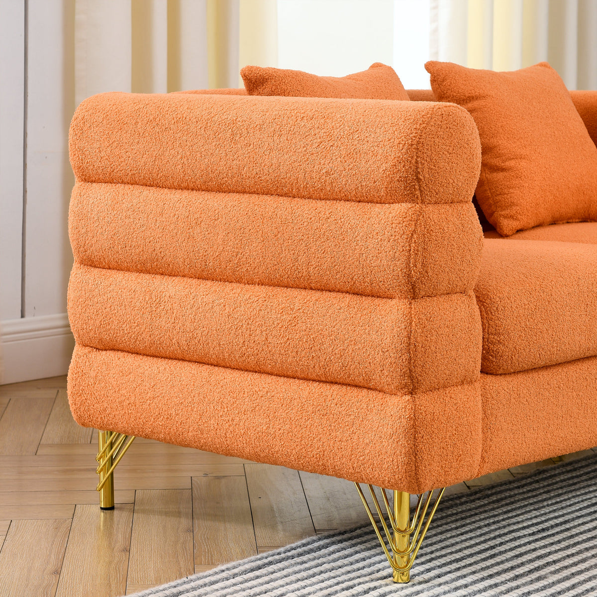 60 Inch Oversized 2 Seater Sectional Sofa