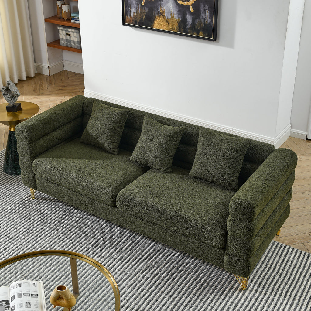 81-Inch Oversized 3 Seater Sectional Sofa