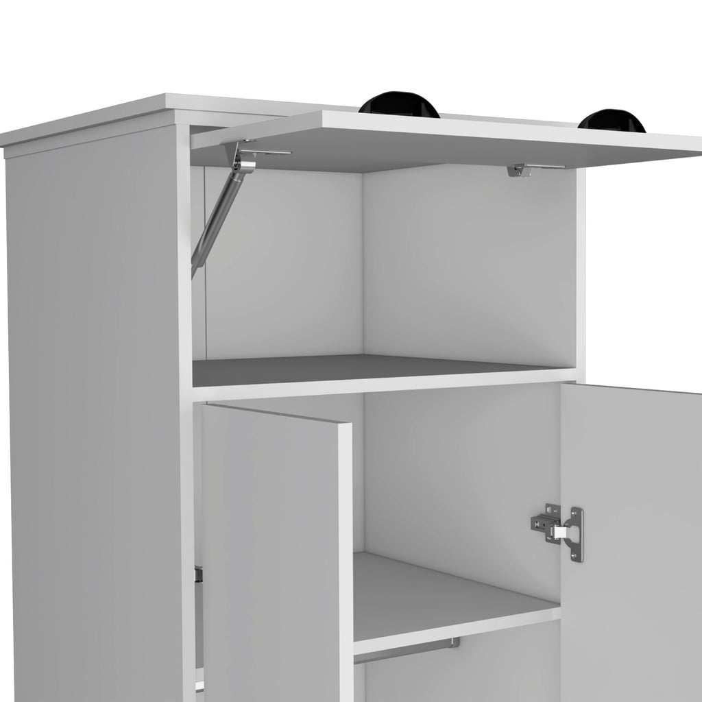 Dresser Closet with Upper Storage and Hanging Space
