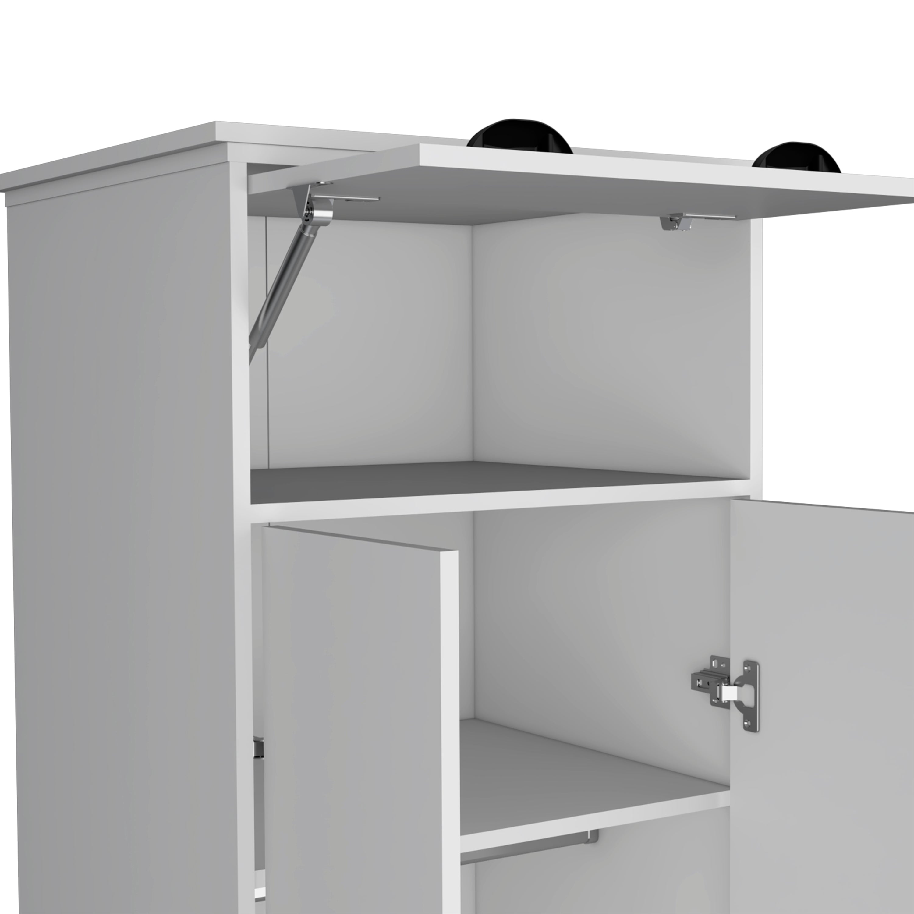 Dresser Closet with Upper Storage and Hanging Space