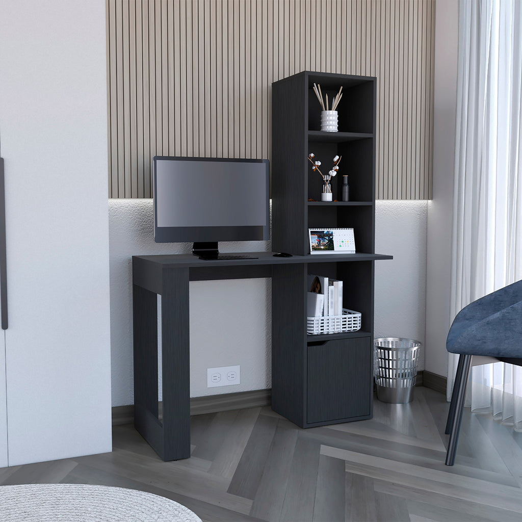 Writing Desk With Bookcase and Cabinet