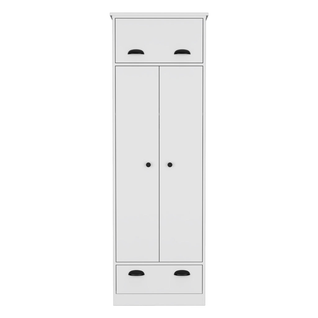 Dresser Closet with Upper Storage and Hanging Space