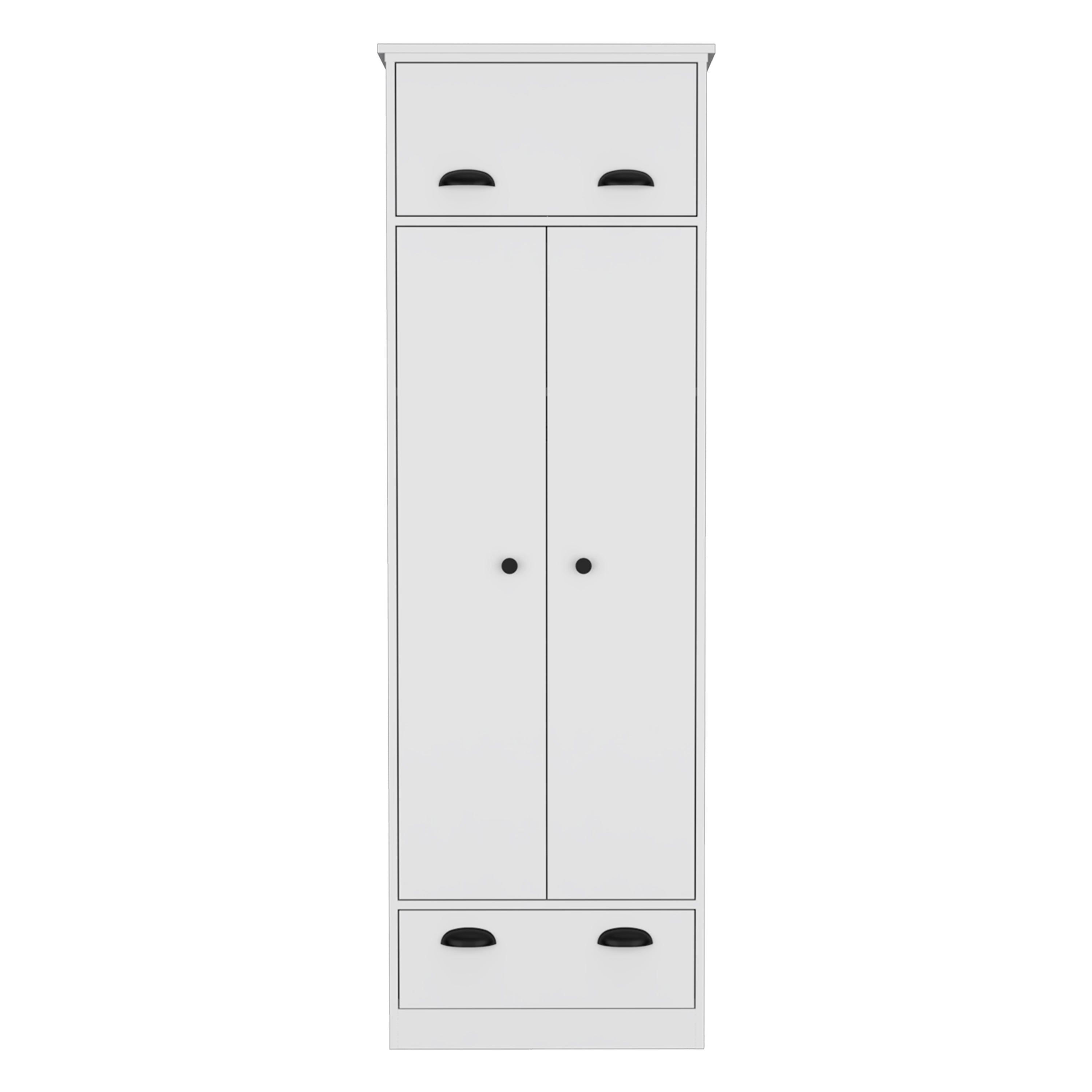 Dresser Closet with Upper Storage and Hanging Space
