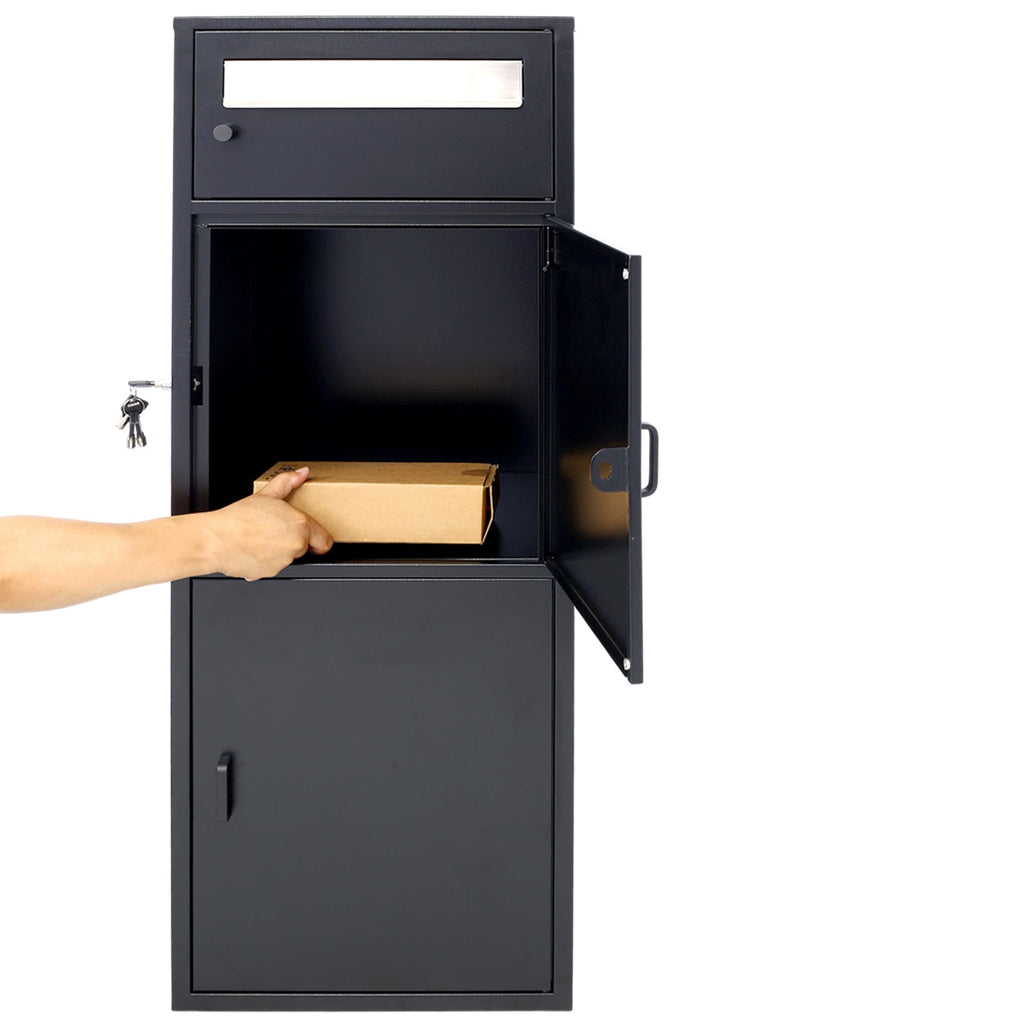 Large Steel Freestanding Floor Parcel Package Drop
