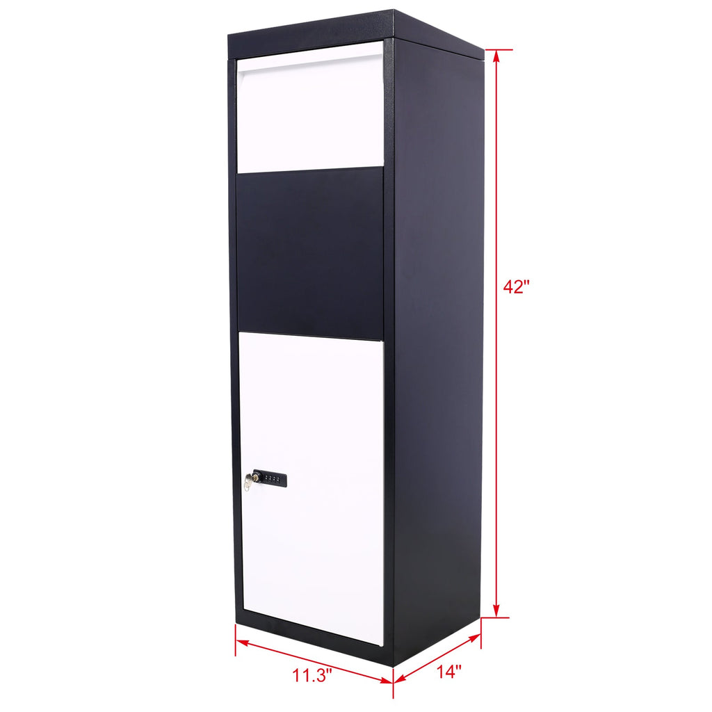 Package Delivery Box - Galvanized Steel Parcel Mailbox