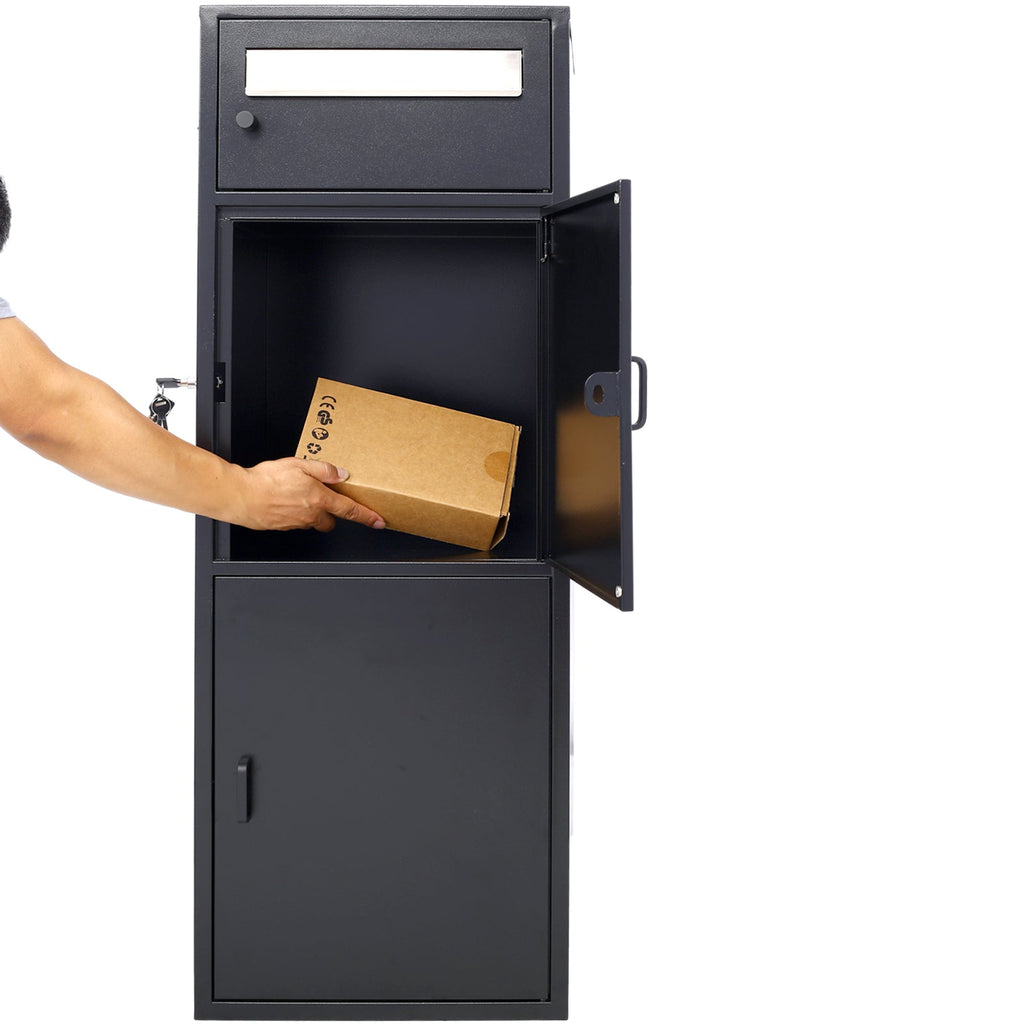 Large Steel Freestanding Floor Parcel Package Drop