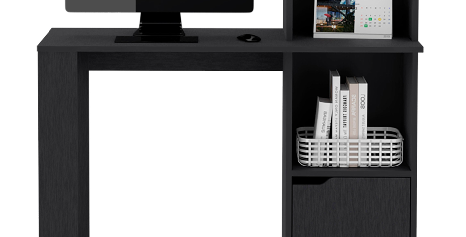Writing Desk With Bookcase and Cabinet