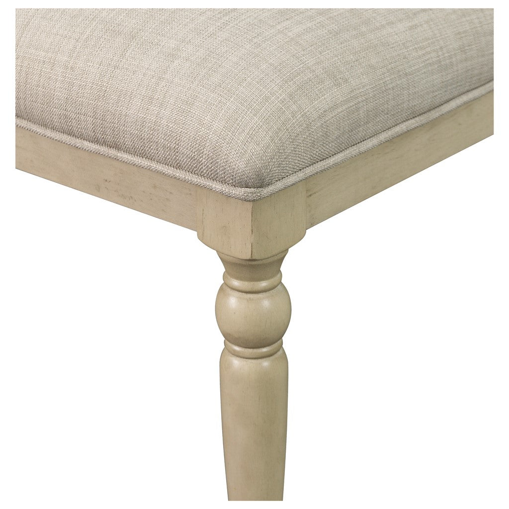 Upholstered Dining Chair with Turned Wood Legs Set of 2