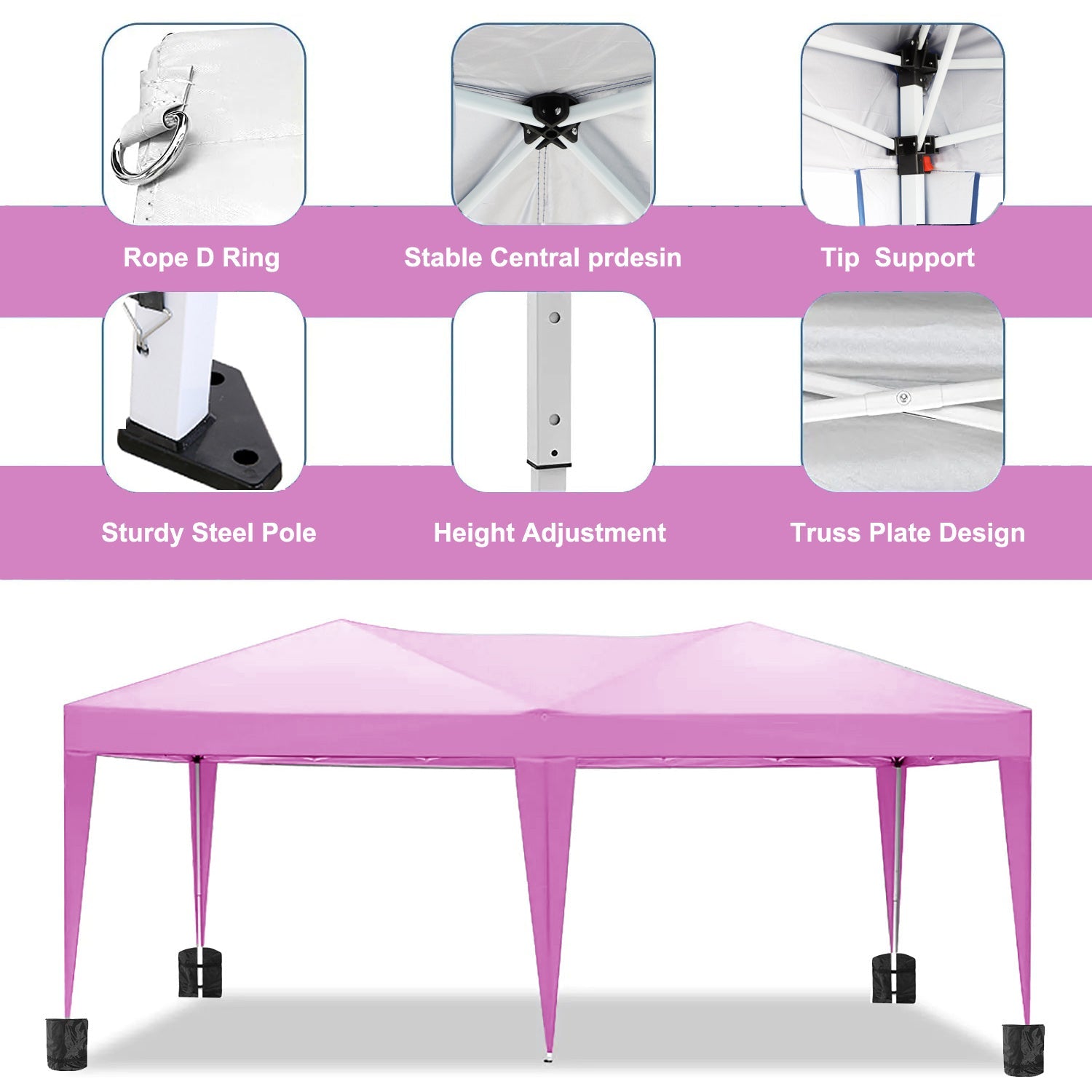 10'x20' EZ Pop Up Canopy Outdoor Portable Party Tent