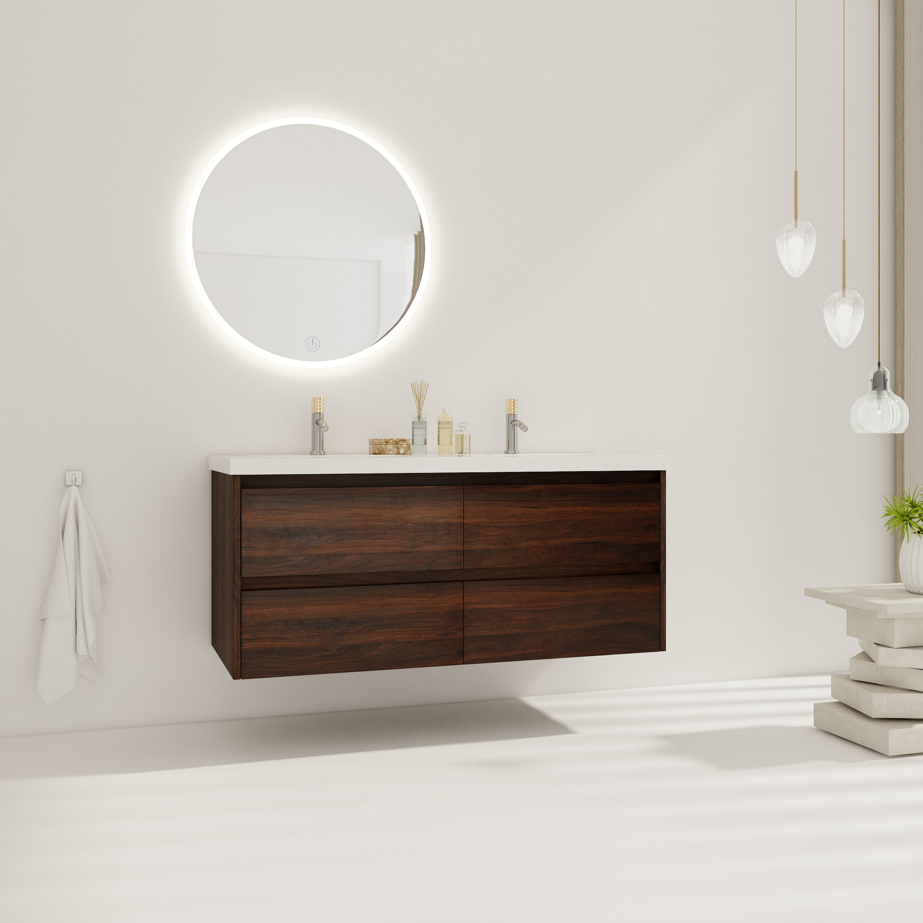 48 Inch Bathroom Vanity With Dual Sink