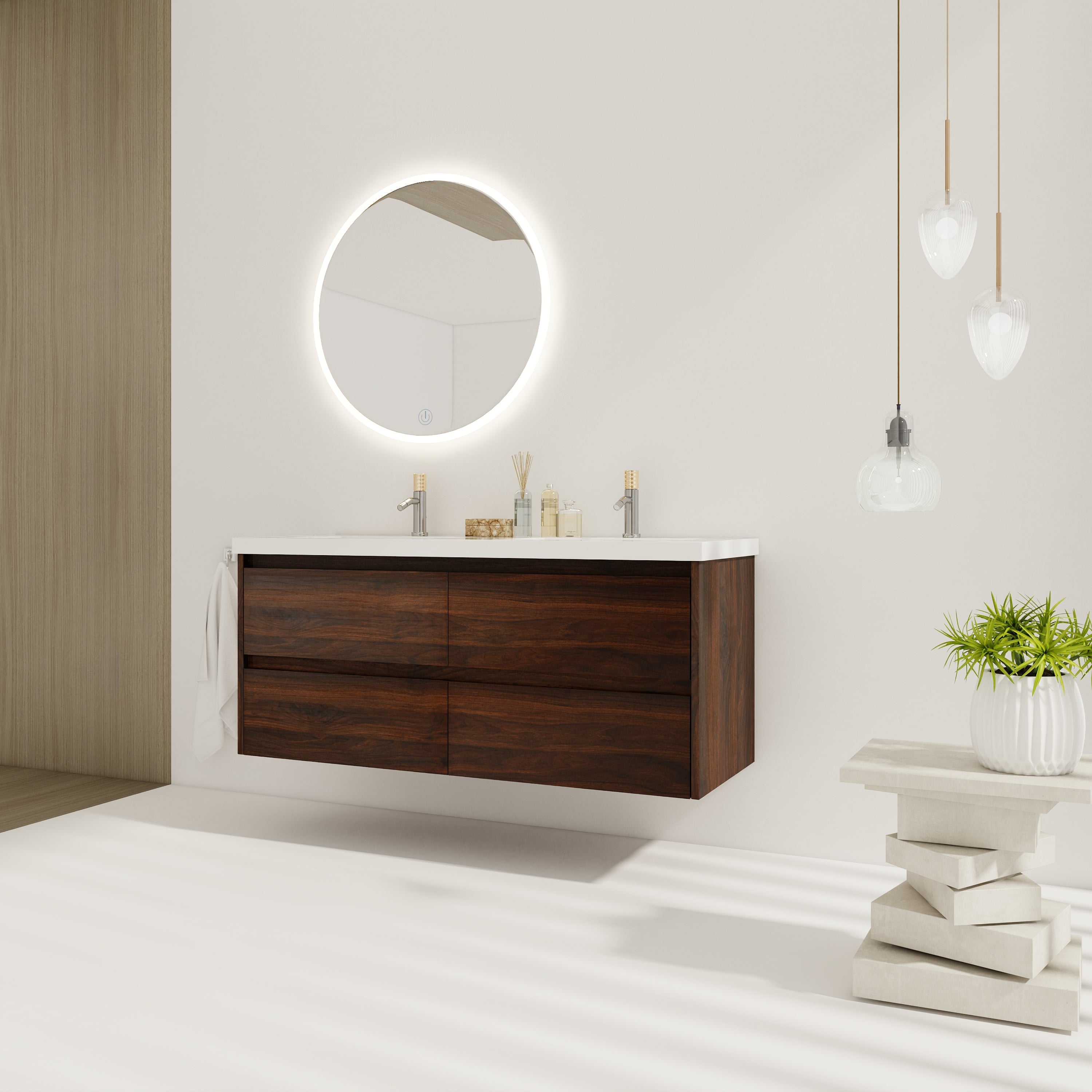 48 Inch Bathroom Vanity With Dual Sink