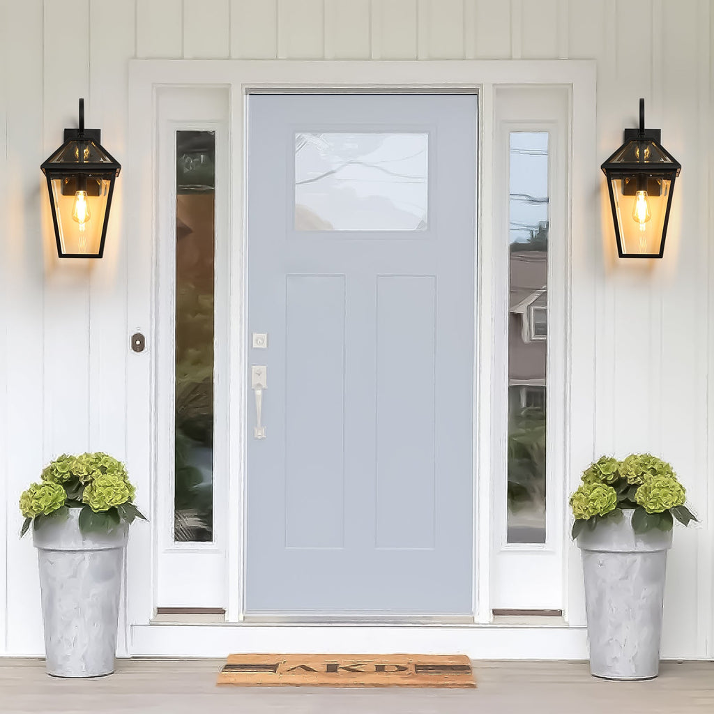 21" 2-Pack Outdoor Wall Lantern Light – Modern