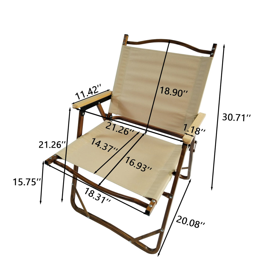 Comfy Foldable and Portable Chair with Armrests